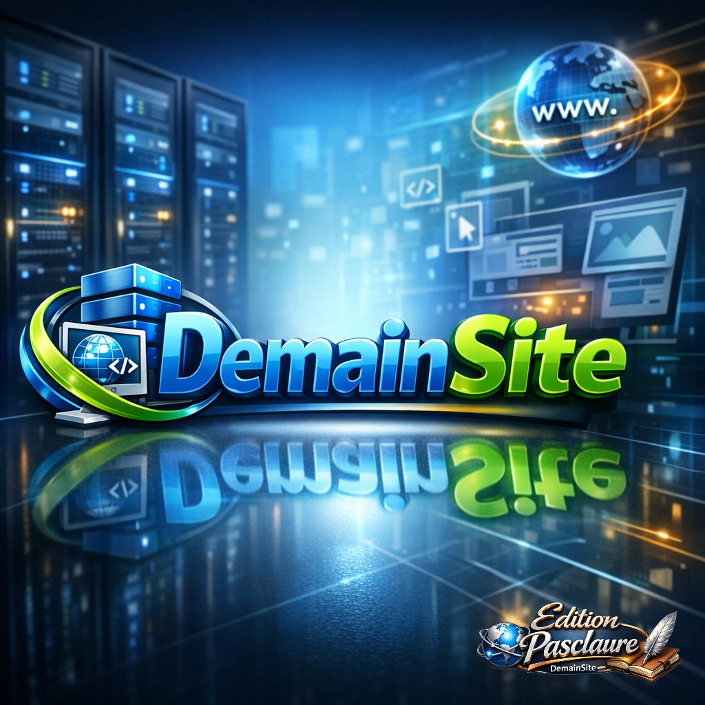 Logo 3D avec le texte DemainSite_Faire un fond Mod