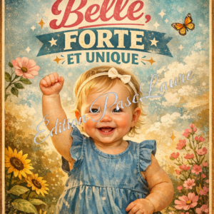 Affiche anniversaire - Fille de 1 an