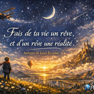 Fais de ta vie un rêve, et d’un rêve une réalité.